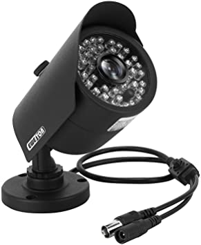EWETON 1080P Hybrid Bullet Security Camera, 2.0 Megapixel HD 4-in-1 TVI/CVI/AHD/CVBS Waterproof Outdoor Surveillance Camera, 3.6mm Lens 48 LED 130ft IR Night Vision (Black-M003)