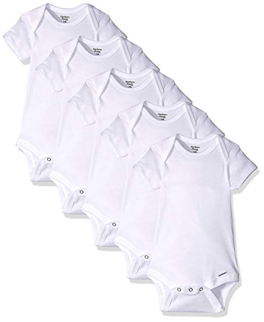 Gerber Baby 5-Pack Organic Short Sleeve Onesies Bodysuits