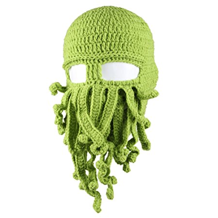 Free Fisher Unisex Barbarian Knit Beanie Octopus Green