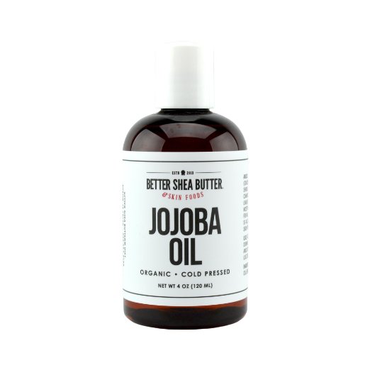 Organic Jojoba Oil - Cold Pressed, Unrefined, 100% Pure - Most Versatile of All Carrier Oils - Use as-is on Hair, Face and Body or Add to Your DIY Skin Care Recipes - 4 oz