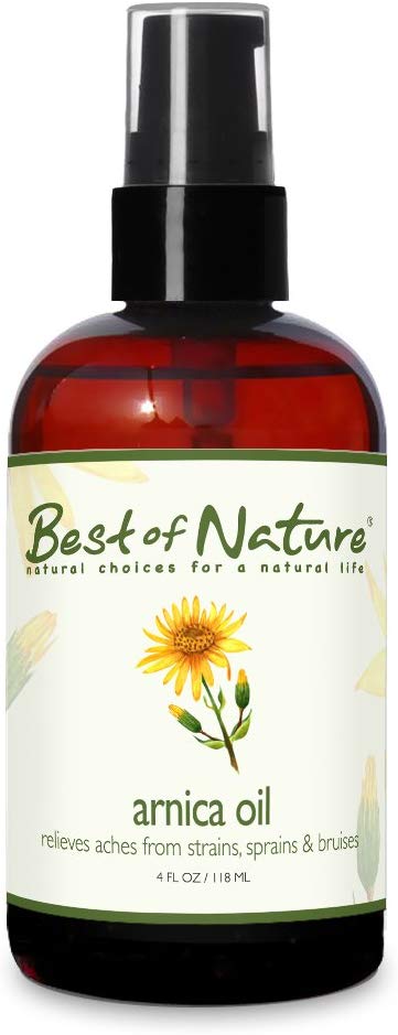 Arnica Oil - 4 oz - 100% Pure & Natural! Relieves Aches from Sprain, strains & Bruises!