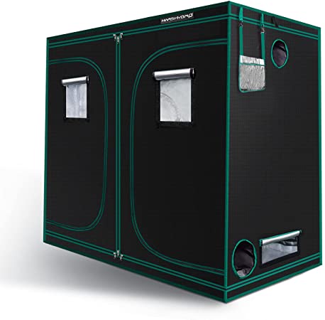 MARS HYDRO Grow Tent 4'x8' 1680D Canvas Reflective Mylar Grow Tents with Removable Floor Tray for Indoor Hydroponic Plant Growing Room 96"x48"x80" for 4xSP3000/2xTS3000