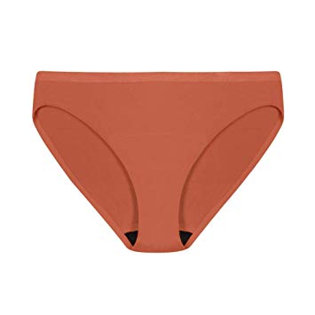 Icon Bikini Pee-Proof Underwear - Odor-Eliminating Underwear with Moisture-Wicking and Fast-Drying Stretchy and Breathable Fabric - Period Panties for Women - Menstrual Underwear – S - Orange