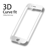 DampP 3D Original curve fit series Iphone 6S  Iphone 6 full coverage tempered glass screen protectorbackside screen protector pure glass 3D curve polishing technology White11