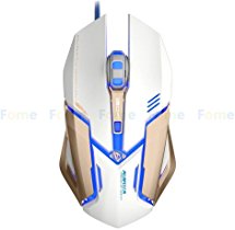 FOME E-BLUE MAZER M639 Wired Gaming Mouse (White)  FOME GIFT