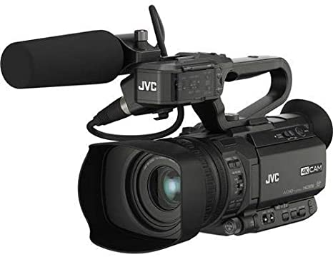 JVC GY-HM200U Ultra 4K HD 4KCAM Professional Camcorder & Top Handle Audio Unit