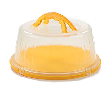 DecorRack Cake Saver, Cake Container -BPA Free, Yellow