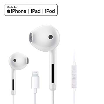 Earbuds Earphones Stereo Headphones Noise Isolating Headset Built-in Microphone & Volume Control Compatible with iPhone X/Xs Max/XR 7/8/8Plus iOS 10/11/12 Plug and Play Earbuds