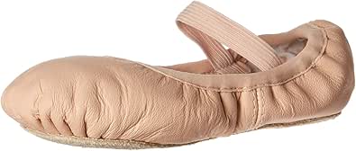 Bloch Belle Child Ballet Shoes, Toddler Shoes, Girls Shoes, High Durability, Soft Leather Upper, Flexibility, Full Suede Outsole, Pre-Sewn Elastic, Printed Heart Sock-Liner, Dance Shoe