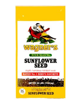 Wagner's 76027 Black Oil Sunflower, 25-Pound Bag