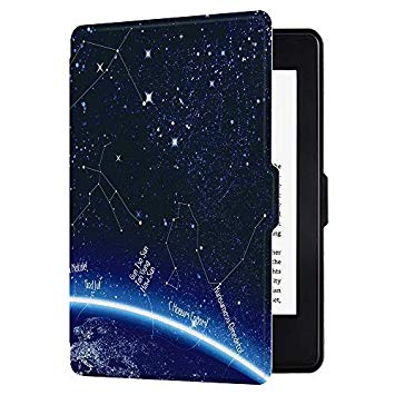 Huasiru Painting Case for Kindle Paperwhite, Galaxy - fits All Paperwhite Generations Prior to 2018 (Will not fit All-New Paperwhite 10th Generation)