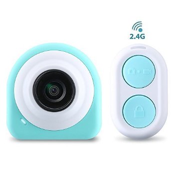 Mini Lifestyle Action CameraCamcorderDash CamDriving Recorder with 8 Mega Pixel COMS Image Sensor 145 Degree Wide Angle Lens 24G Remote ControllerWiFi Module Free APP StickyampMagnetic Plates