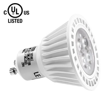 LE 65W Dimmable MR16 GU10 LED Bulbs 50W Halogen Bulbs Equivalent UL Listed 360lm 25 Beam Angle Warm White 3000K Recessed Lighting Track Lighting Spotlight LED Light Bulbs