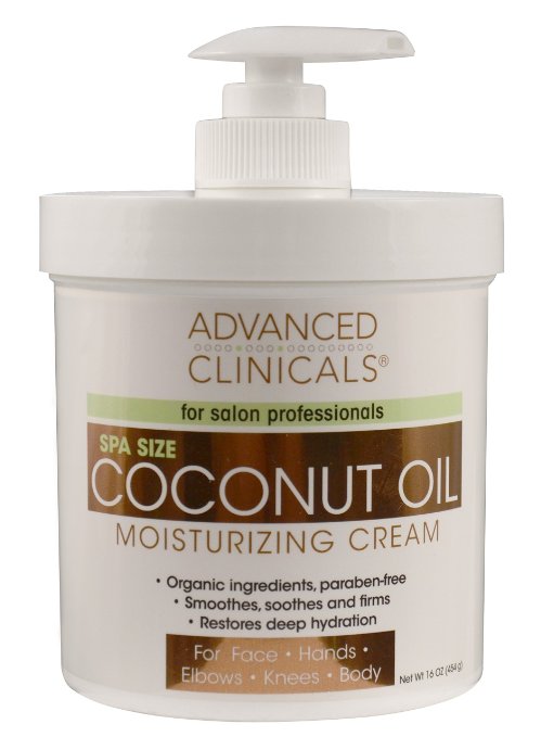 Advanced Clinicals Coconut Moisturizing Cream 16oz