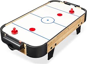 Best Choice Products 40in Portable Tabletop Air Hockey Arcade Table for Game Room w/ 100V Motor, Electric Fan, 2 Strikers, 2 Pucks