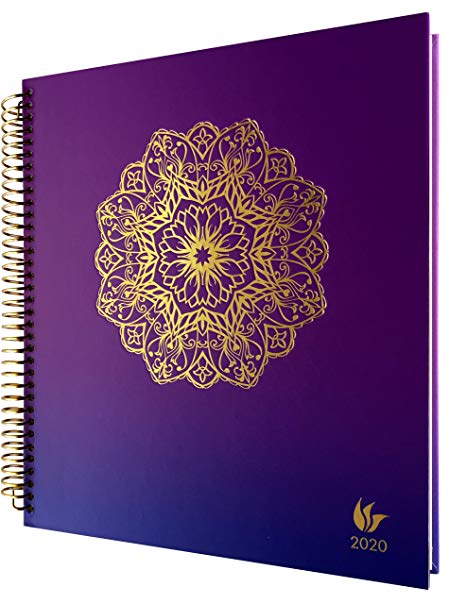 InnerGuide 2020 Planner - 2020 Calendar Year - 8x9 Inch Appointment Book - Daily Weekly & Monthly - by Inner Guide Life Planners (Radiance Cover)