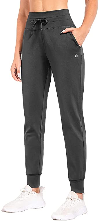 BALEAF Women's Fleece Lined Pants Water Resistant Sweatpants High Waisted Thermal Joggers Winter Running Hiking Pockets