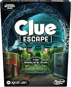 Clue Escape: The World’s Fair Board Game | Escape Room 1-Time Solve Mystery Games | Ages 10  | 1 to 6 Players | 90 - 120 Mins.| Family Games