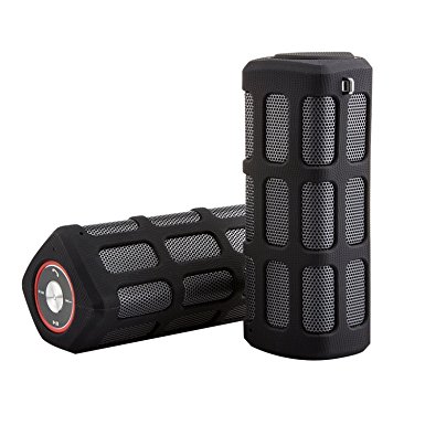 Expower Expower Bluetooth Wireless Drop-proof and Splash-Proof Speaker with 7000mAh Charger for Camping Hiking and Cycling