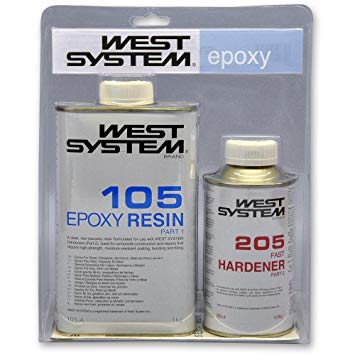 West System A Pack 105 Epoxy Resin & 205 Hardener - Boat Repair