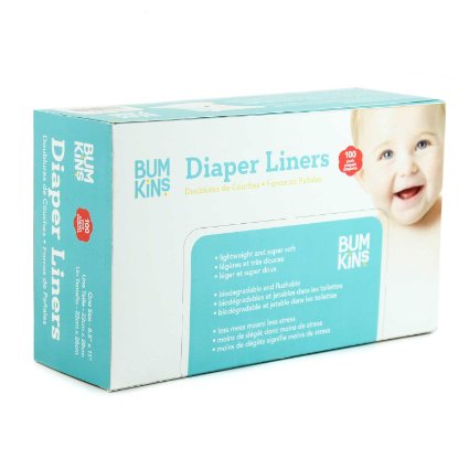 Bumkins Flushable Diaper Liner Neutral 100 Count Pack of 1