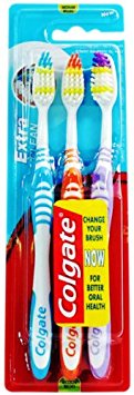 3 Pack Colgate Extra Clean Toothbrushes Medium (3 Toothbrushes (1 Pack))