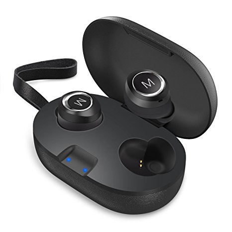 True Wireless Earbuds,Bluetooth Headset V4.2 Earphones Mini Sport Noise Cancelling Earpieces Running Headsets In-ear with Built-in Mic and Charging Case for Samsung/iPhone/Android