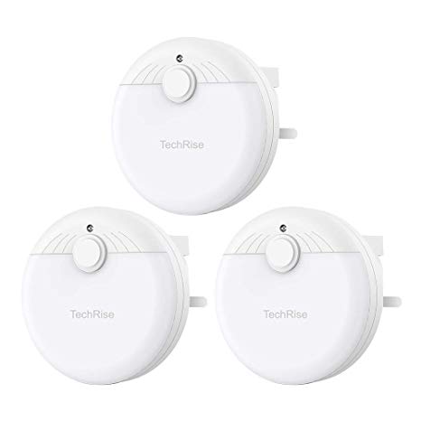 TechRise LED Night Light, Plug-and-Play Automatic Wall Lights with 3 Lighting Modes, Warm White Light, Energy Saving Design for Living Room, Nurseries, Corridors