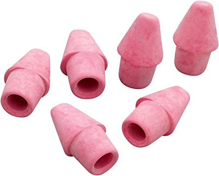 73015 Arrowhead Pink Pearl Cap Erasers, 144 Count #.1 Pack (144 Pack)