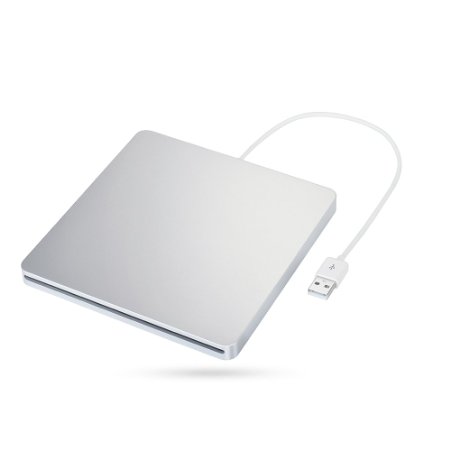 VicTop External Slot-in USB CD RW Drive Burner Superdrive DVD-R Player for Apple MacBook Pro Air iMAC Windows 10 81 and other Laptop Tablet