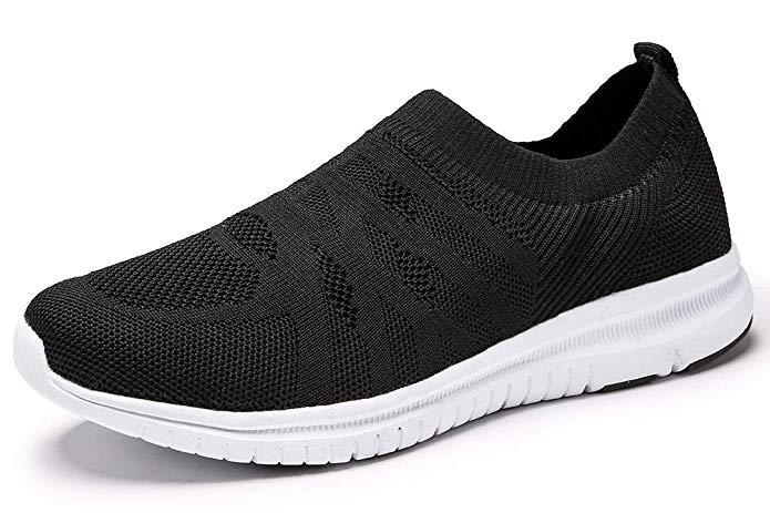QIUYIXI Men's Slip On Walking Shoes Lightweight Causual Running Sneakers