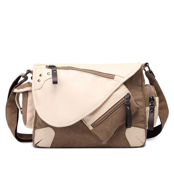 ZENTEII Women Canvas Shoulder Bag Satchel Cross-Body Handbag