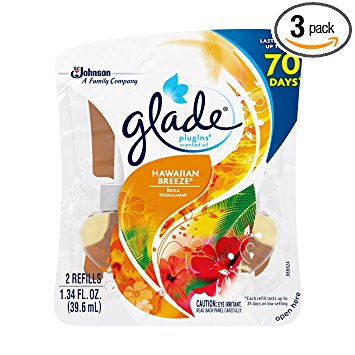 Glade Plugin Scented Oil Refill Hawaiian Breeze 1.34 oz. (Pack Of 3)