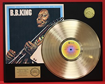 B. B. King "King Size" 24Kt Gold LP Record LTD Edition Display