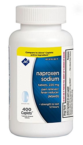 Naproxen Sodium Caplets USP, 220 mg (NSAID), 400 Caplets