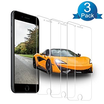 [3-Pack] Auideas for iPhone 8 / iPhone 7 Tempered Glass Screen Protector, Anti-Scratch, Anti-Fingerprint, Bubble Free, [3D Touch Compatible] Lifetime Replacement Warranty