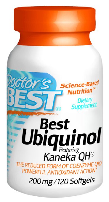 Doctors Best Ubiquinol Featuring Kenekas QH Nutritional Supplement 200 Mg 120 Count