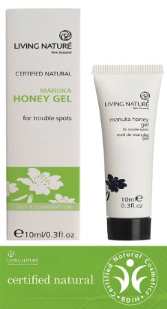 Acne Treatment - Living Natures 100 Natural Manuka Honey Gel a proven and highly effective spot cleanser for men and women The very best natural overnight medication for facial spots and blemishes
