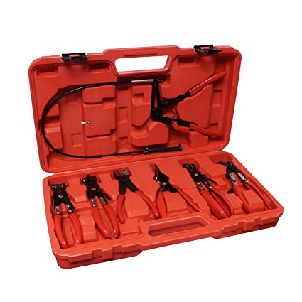 ABN Flexible Hose Cable Clamp Pliers Tool Set 7 Piece Kit