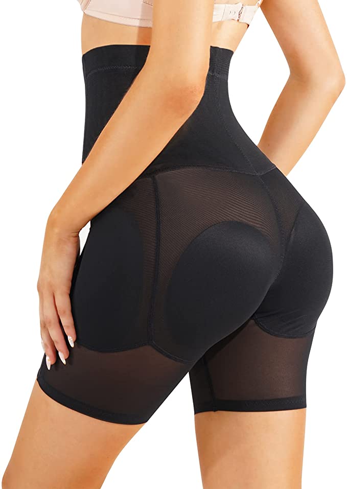 Bafully Women Butt Lifter Shapewear Hi-Waist Panty Tummy Control Knickers Padded Hip Enhancer Seamless Underwear Body Shaper