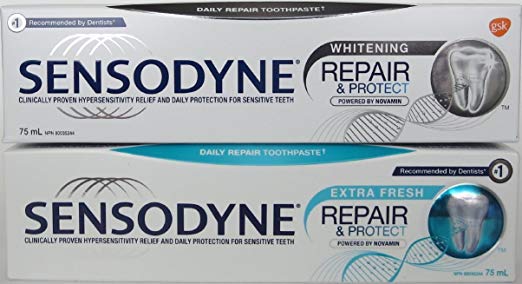 (Pack of 2) Sensodyne Repair & Protect Whitening Extra Fresh 75mL