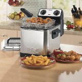 T-fal FR4049 Family Pro 3-Liter Deep Fryer with Stainless Steel Waffle 26-Pound Silver