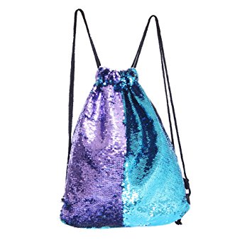MHJY Mermaid Bag Sequin Drawstring Backpack Dancing Bag Fashion Dance Bag Sequin Backpack Flip Sequin Bling Hiking Bags
