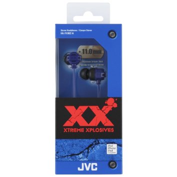 JVC HAFX102A XX Xtreme Bass Earbuds, Blue