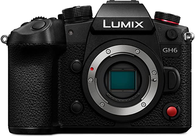 Panasonic LUMIX GH6, 25.2MP Mirrorless Micro Four Thirds Camera with Unlimited C4K/4K 4:2:2 10-bit Video Recording, 7.5-Stop 5-Axis Dual Image Stabilizer – DC-GH6BODY