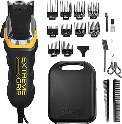 Wahl Extreme Grip Head Shaver, Hair Clippers for Men, Electric Shaver, Men’s Corded Clipper, Fading, Blending, Buzz Cut, Family Haircutting Kit