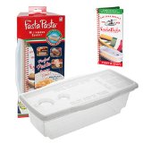 Microwave Pasta Cooker- The Original Fasta Pasta with Spiral Cookbook- No Mess Sticking or Waitng For Boil