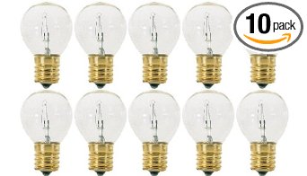 (Pack Of 10) 40S11/N - 40 Watt Clear (E17) Intermediate Base Hi-Intensity Light Bulbs