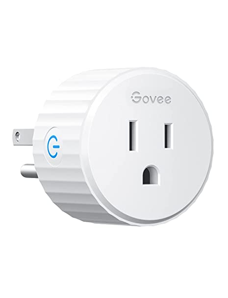 Govee Smart Plug, WiFi Outlet Works with Alexa and Google Assistant, Mini Smart Home Plugs with 24 Timer Fuction & Group Controller, No Hub Required, ETL & FCC Certified, 2.4G WiFi Only Plug(1 Pack)