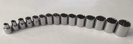 Craftsman 3/8" Drive 15 Piece 12pt Point Metric Socket Set MM